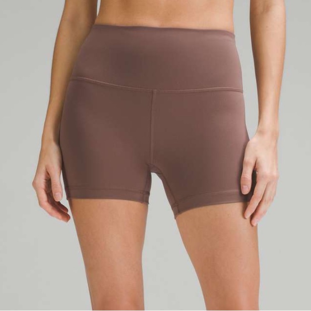 NWT Lululemon Wunder Train High-Rise Short 4" in Dark Oxide